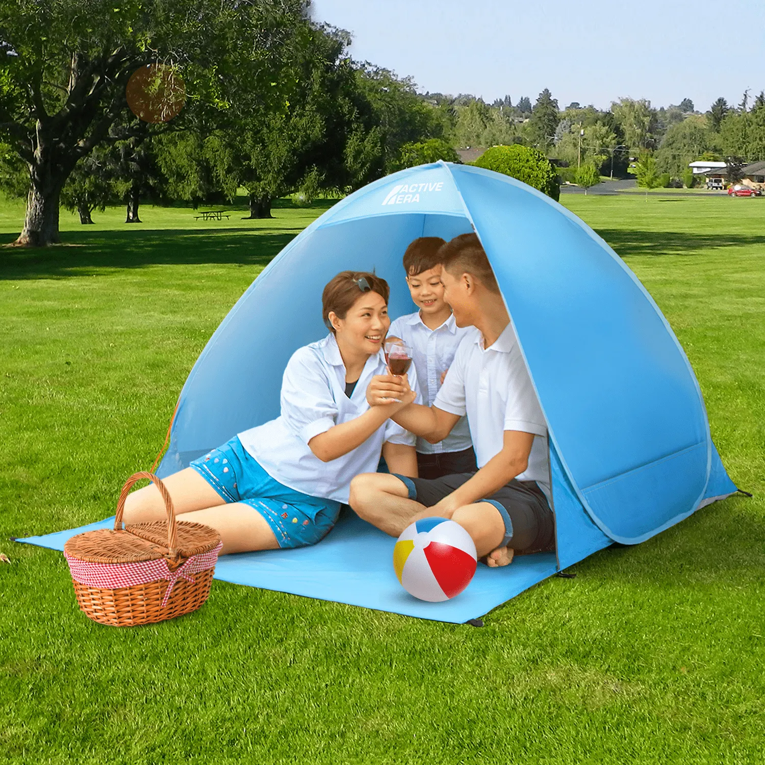 2 Person Beach Tent with UV Protection