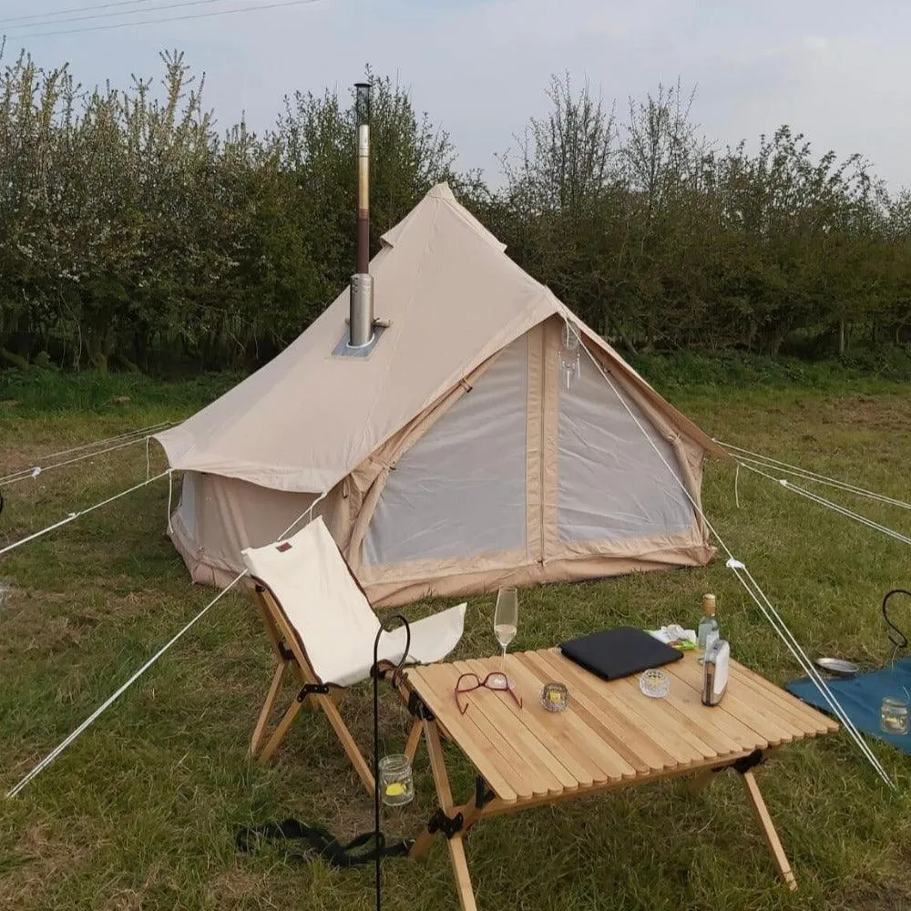 3m Bell Tent Fireproof With Stove Hole & Flap (No Centre Pole)