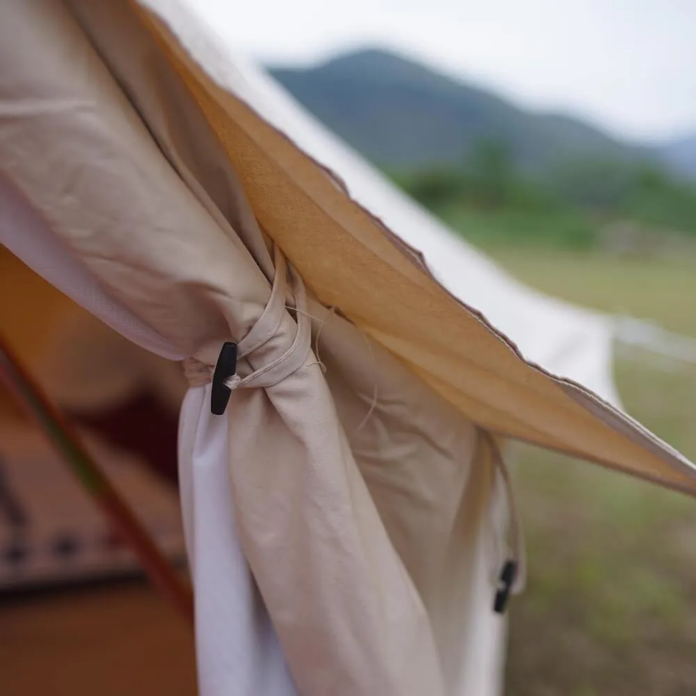 3m Bell Tent Fireproof With Stove Hole & Flap (No Centre Pole)