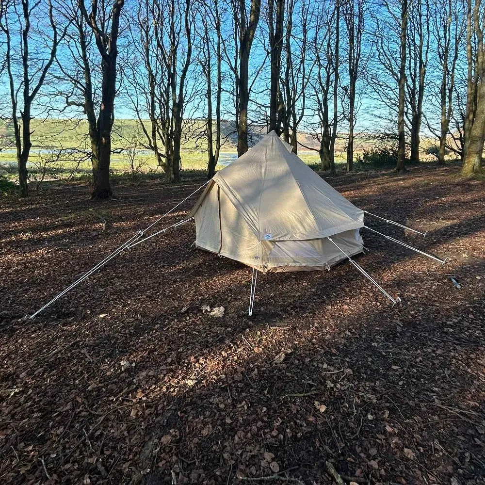 3m Bell Tent Fireproof With Stove Hole & Flap (No Centre Pole)