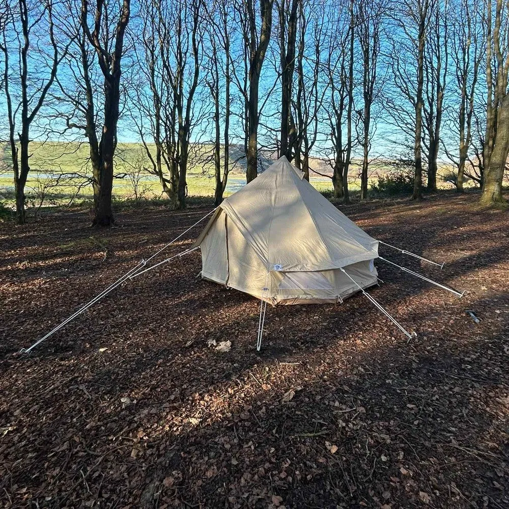 3m Bell Tent Fireproof With Stove Hole & Flap (No Centre Pole)