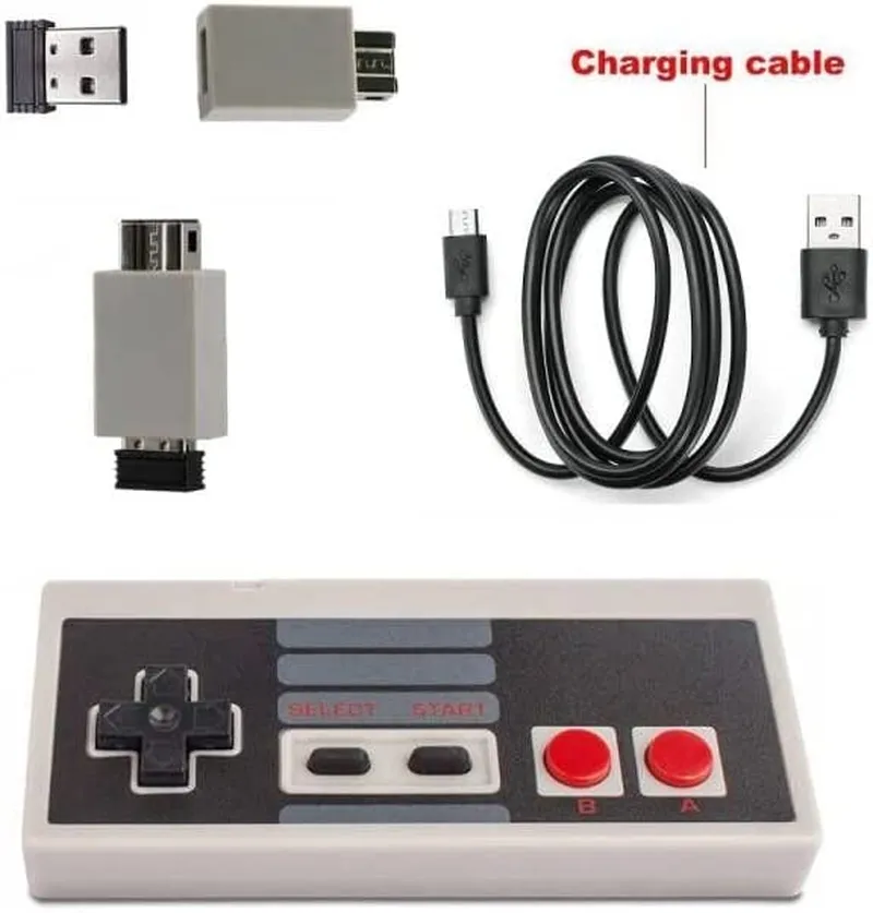 8 Bit Retro Gamepad  - Wired or Wireless   Adapters