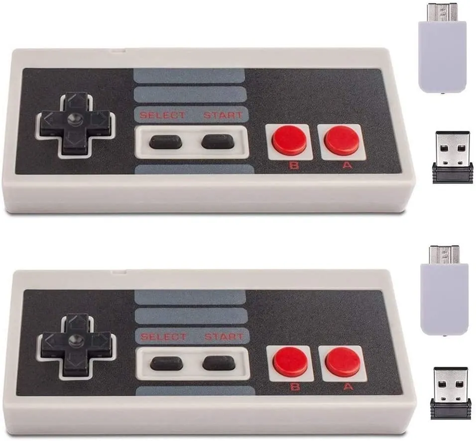 8 Bit Retro Gamepad  - Wired or Wireless   Adapters