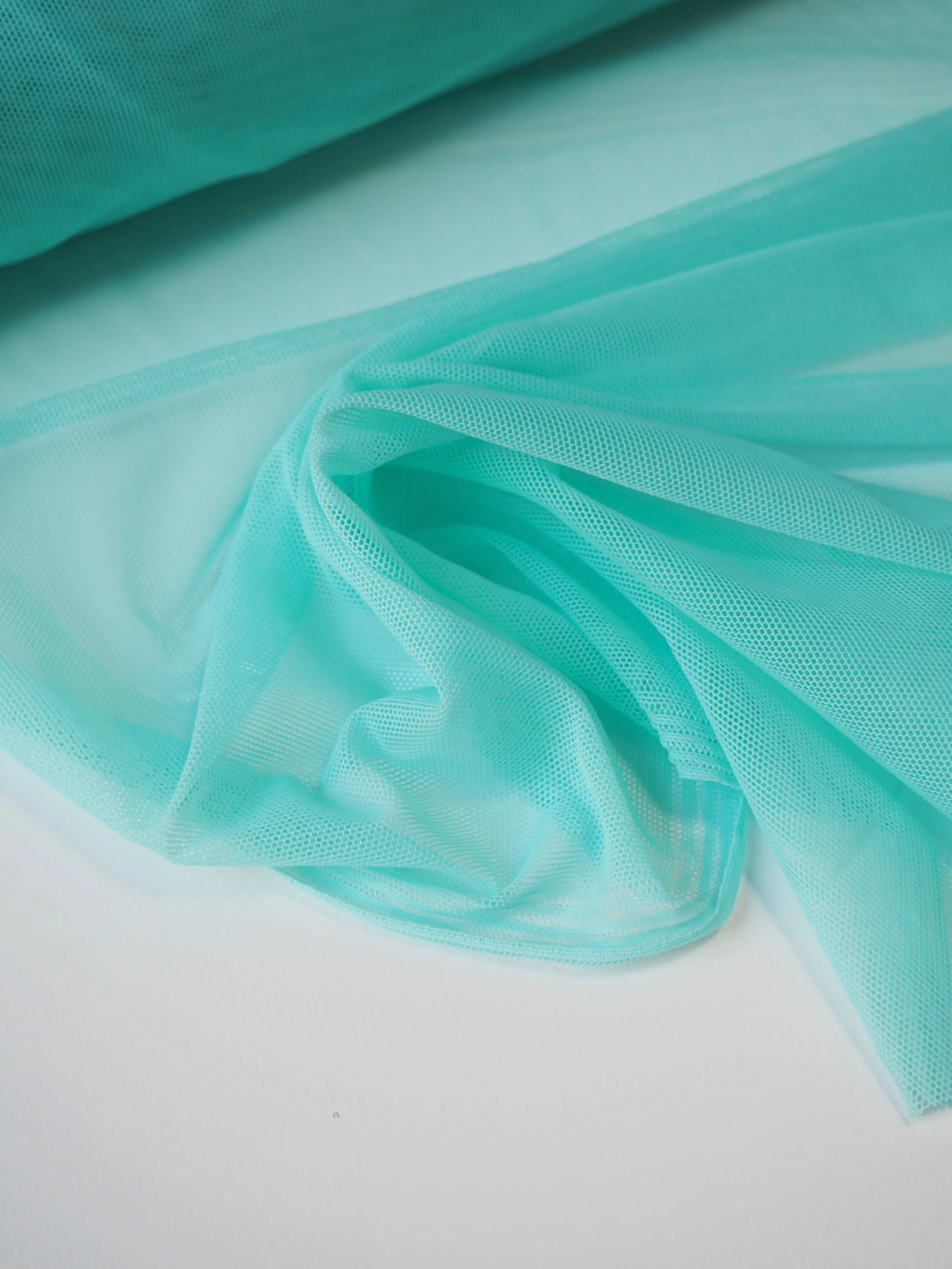 Aquamarine Stretch Mesh