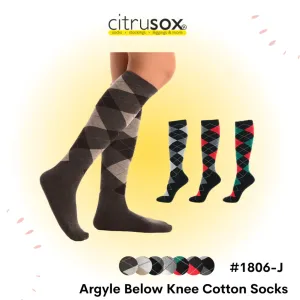 Argyle Below Knee Socks