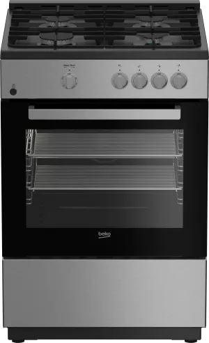 Beko SLGR24410SS 24" Stainless Steel Slide-In Gas Range