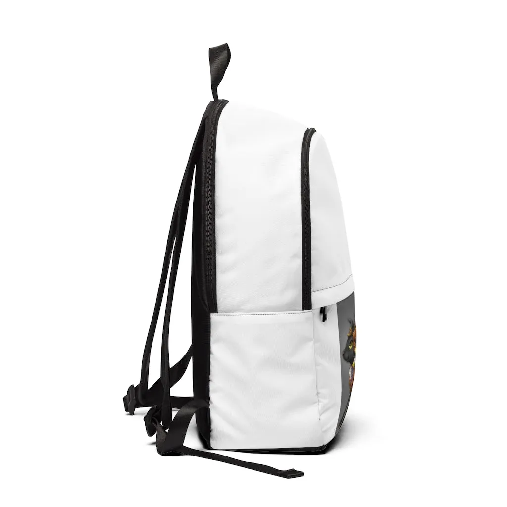 Black Amara Unisex Fabric Backpack