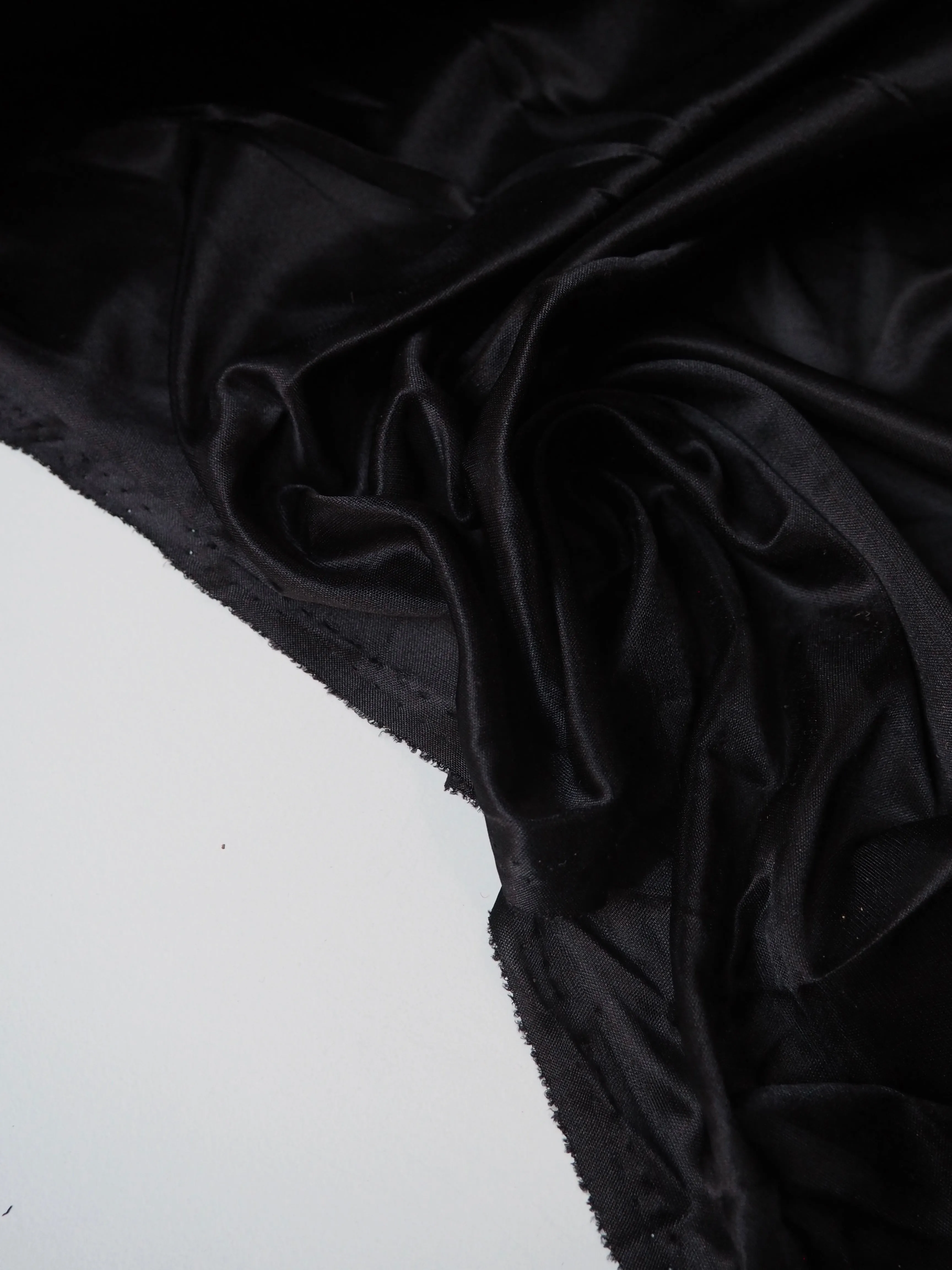 Black Satin Jersey