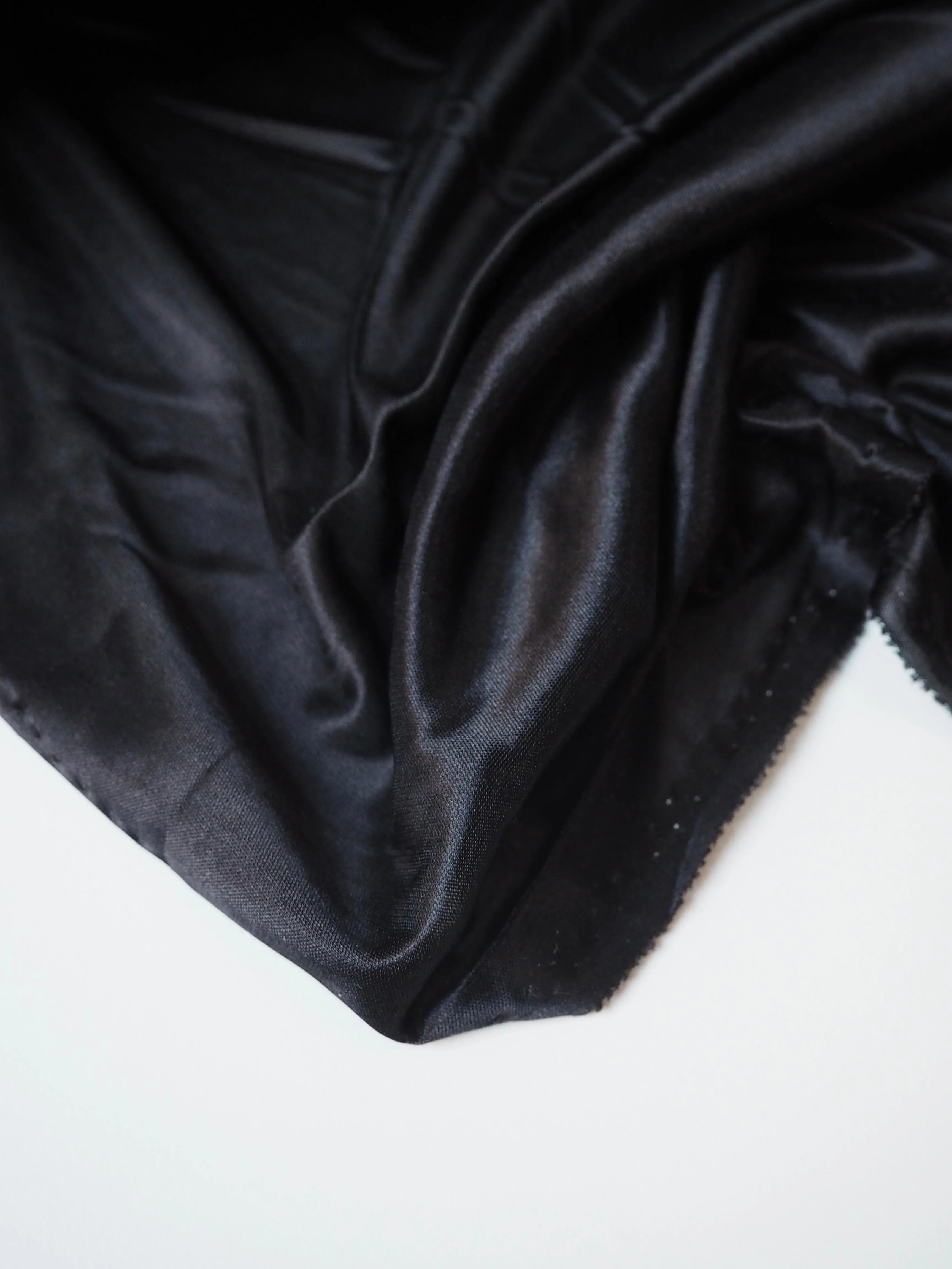 Black Satin Jersey