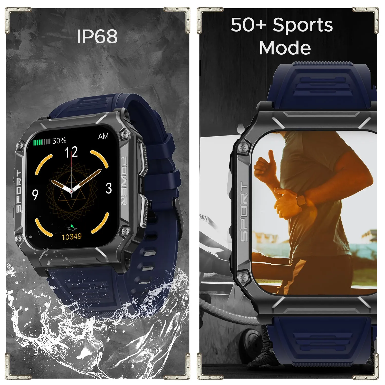 boAt Wave Force 2 | Smart Watch with 1.96" (4.97cm) HD Display, BT Calling, Built-in compass, SpO2 & Heart rate Monitoring