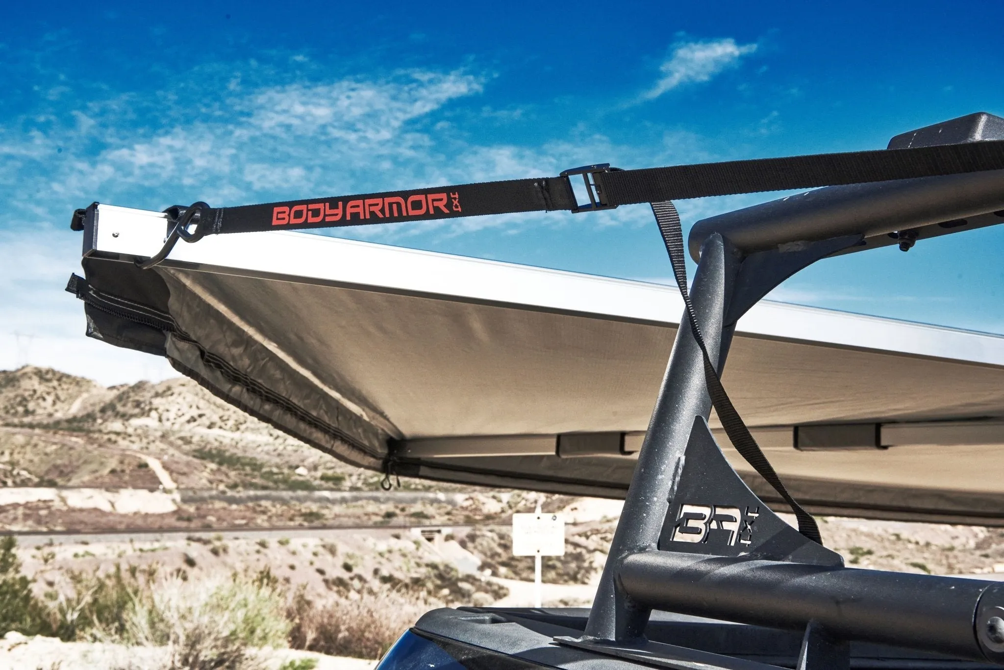 Body Armor 4x4 Sky Ridge 270 LTE Batwing Awning with Mounting Brackets - Recon Recovery