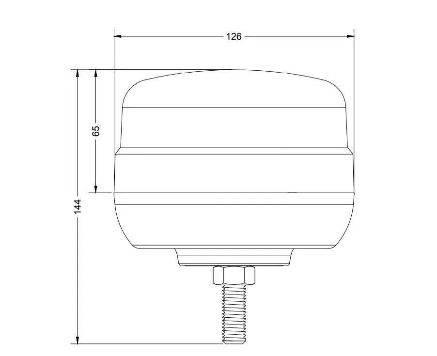 Bulk Pack of Compact Single Bolt LED Beacons / 10 Pack