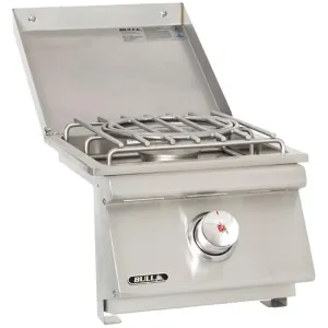 Bull Slide-In Pro Gas Side Burner w/ Stainless Steel Lid