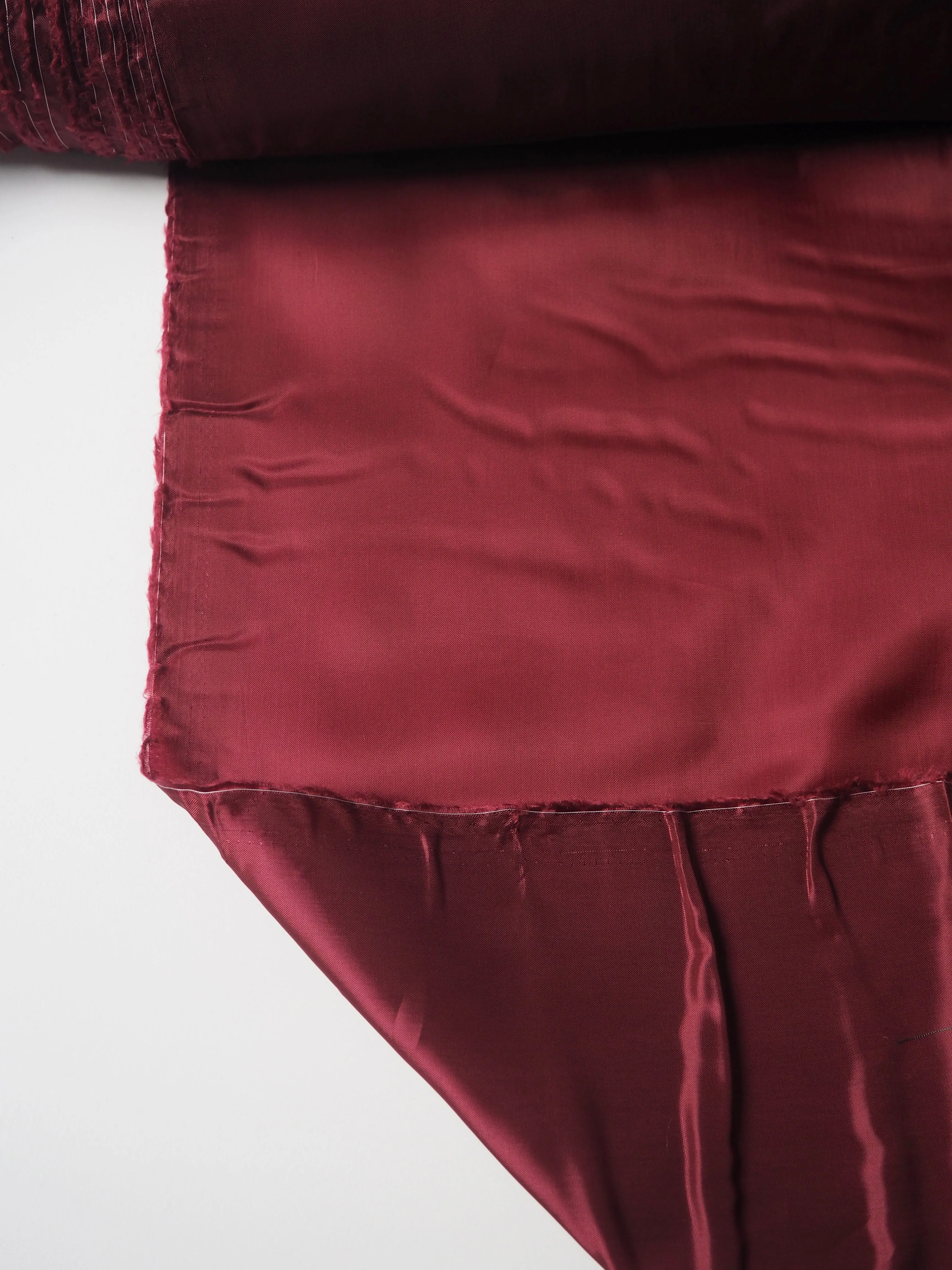 Burgundy Cupro Satin Lining