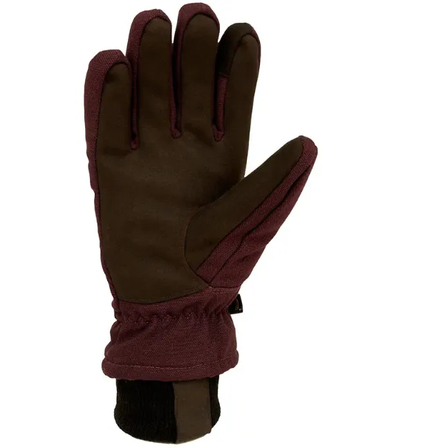 Carhartt Women's Insulated Duck Synthetic Leather Knit Cuff Glove GL0781W