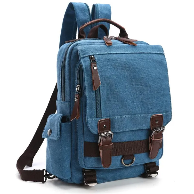 Casual Stylish Canvas Outdoor Adjustable Strap Backpack