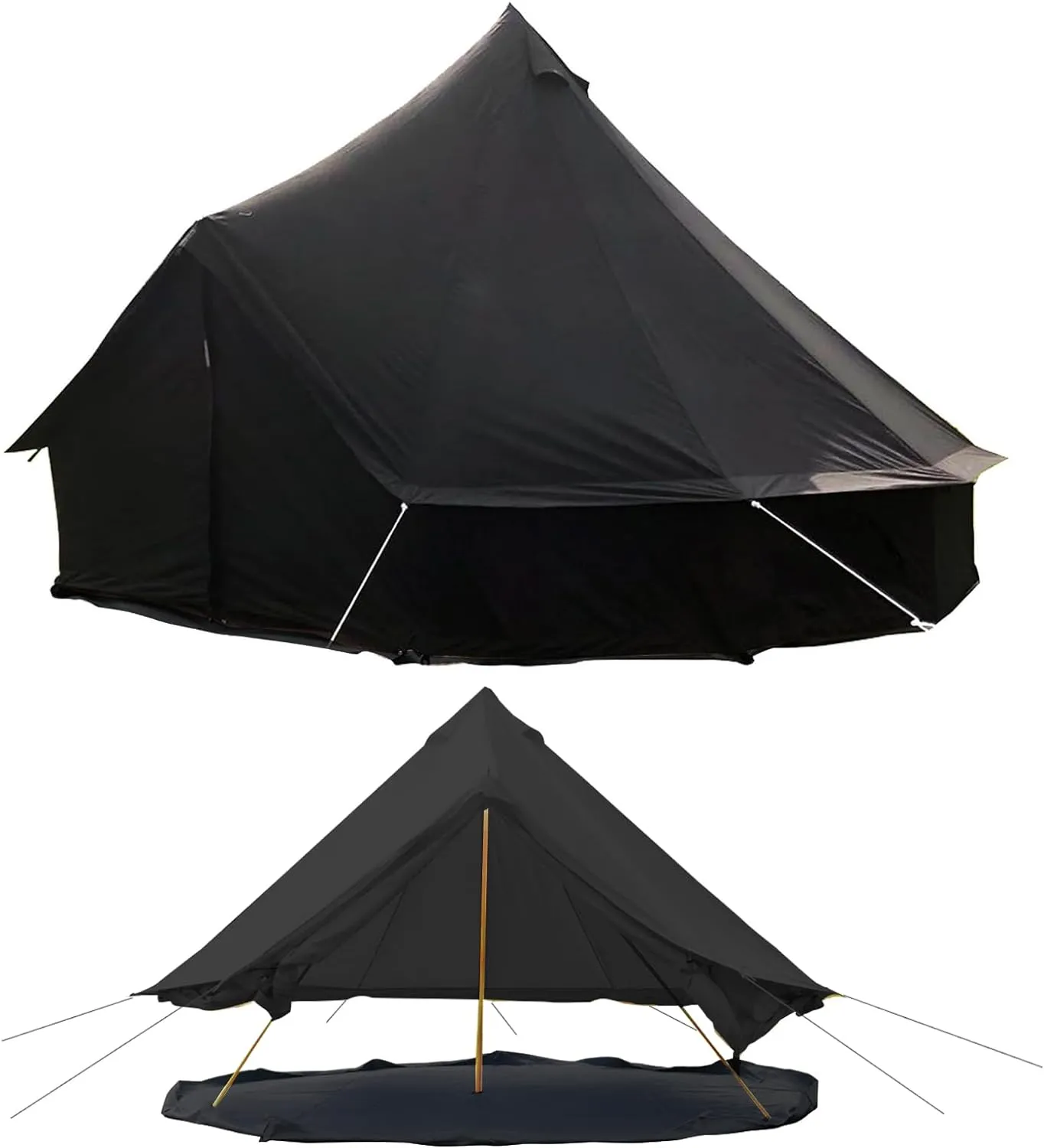 Cotton Canvas Tent Bell - Breathable and Windproof Family Camping Tents Glamping for 6/8/10 Person