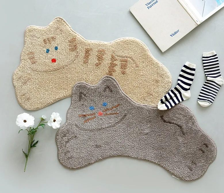 Cute Animal Cats Kitty Characters Floor Mats Rugs Bathroom Home Decor Bedroom Door Foot Pads Soft Anti-slip Gifts