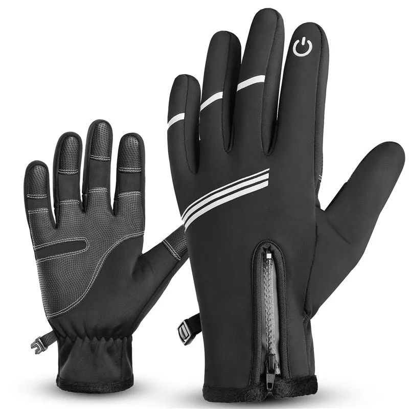 Cycling Gloves Winter Fleece Thermal MTB Bike Gloves Touch Screen Outdoor Camping Hiking Motorcycle Bicycle Gloves