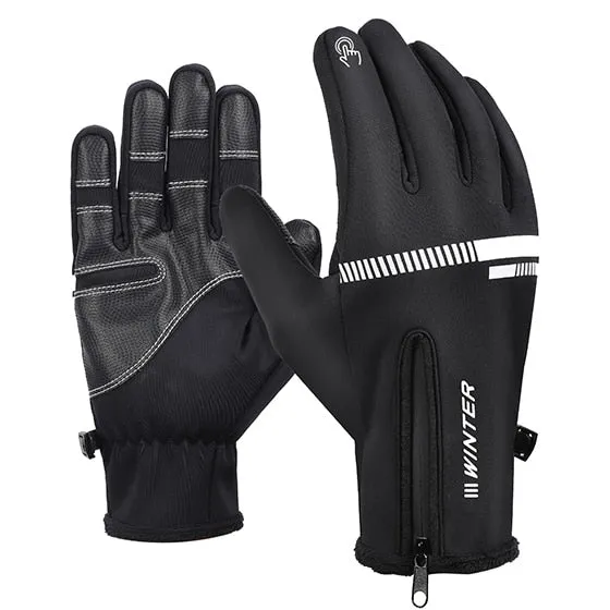 Cycling Gloves Winter Fleece Thermal MTB Bike Gloves Touch Screen Outdoor Camping Hiking Motorcycle Bicycle Gloves