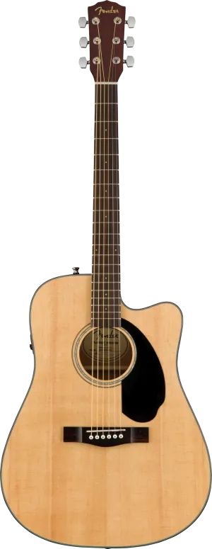 Fender CD-60SCE Dreadnought, Walnut Fingerboard, Natural