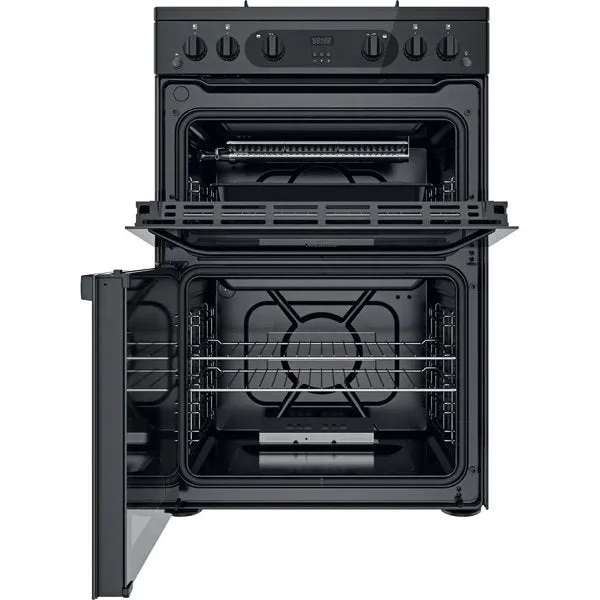 Hotpoint HDM67G0CMBUK Double Cooker Black