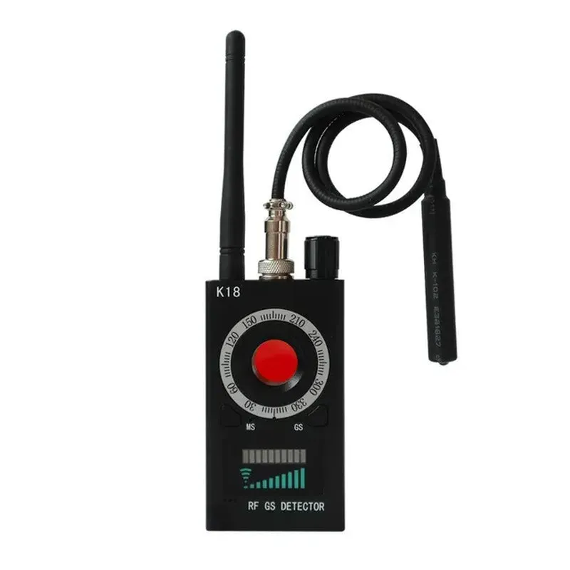 K18 Multi-Function Anti-Candid Cam Wireless Lens Device Finder 1Mhz-6.5Ghz GSM Audio Bug Finder GPS Signal RF Tracker Detect