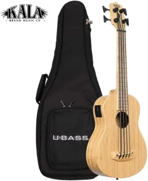 Kala U-Bass Bamboo Acoustic-Electric Bass Ukulele (Natural)