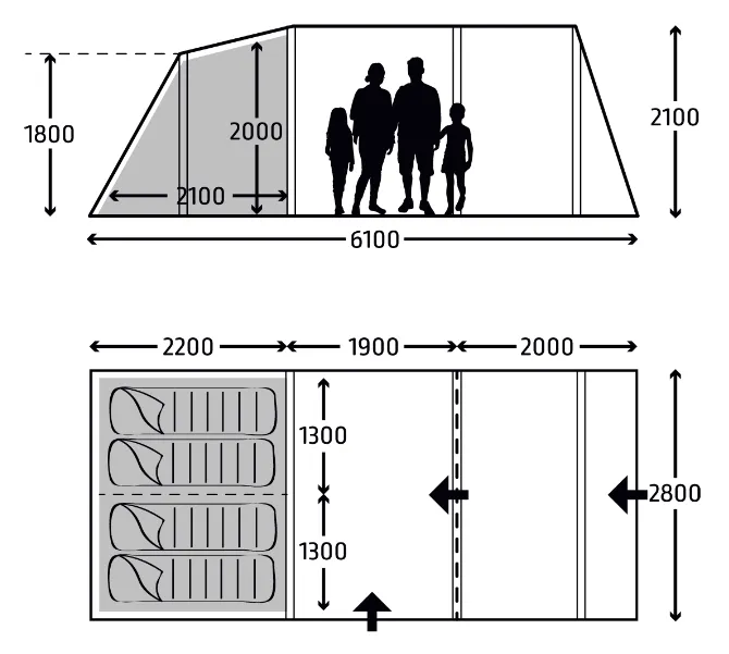 Kampa Hayling 4 Air TC Tent