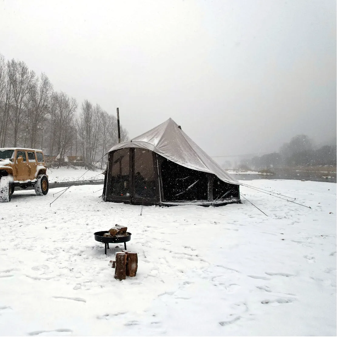 KingCamp KHAN LIGHT 400/500 Canvas Bell Tent