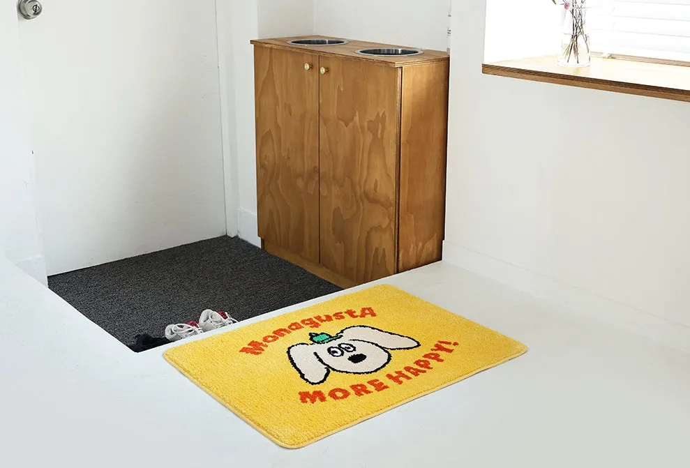 Large Big Yellow Square Cute Animal Dogs Charlie Characters Floor Mats Rugs Bathroom Home Decor Bedroom Door Foot Pads Soft Anti-slip Gifts