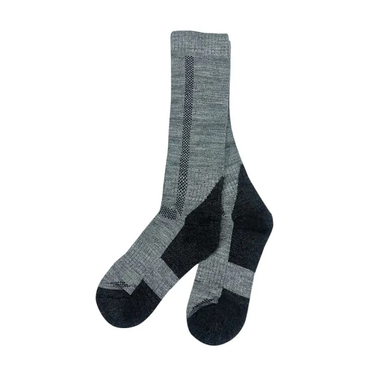 Merino Wool Long Socks-GREY