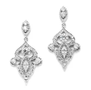 Muriel Filagree Crystal Earrings