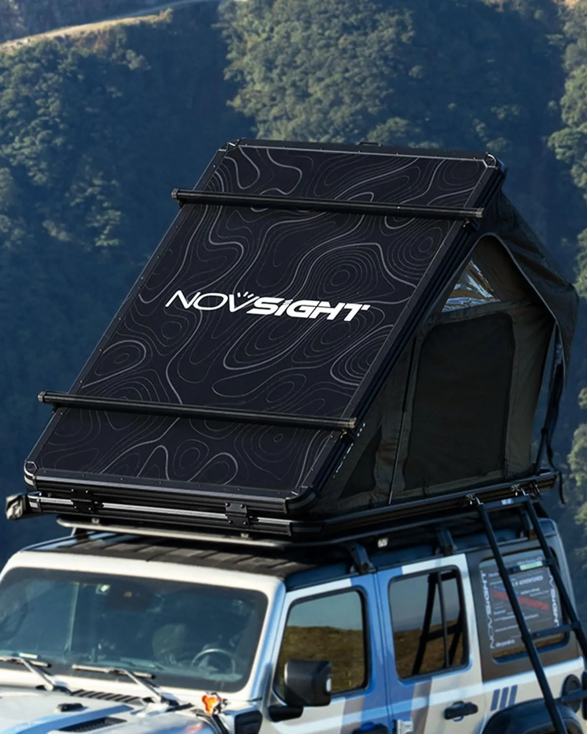 Off-Road Hard Shell Rooftop Tent, Level 7 Wind-Tested for Jeep, Truck, and SUV Camping