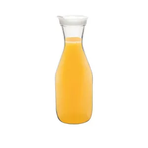 Plastic Carafe with Clip Lid 1 Litre - 12 Pack