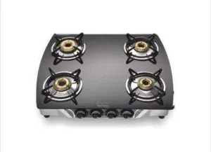 Preethi Jumbo - 4B SS Glass Top Gas Stove