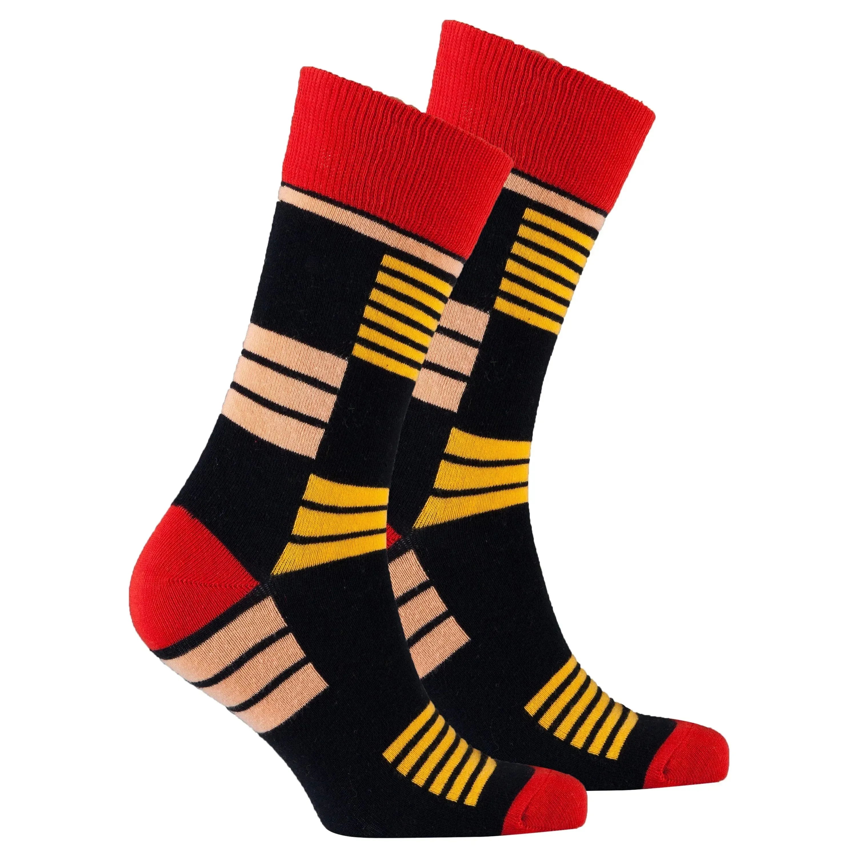 Retro Orange Stripe Socks