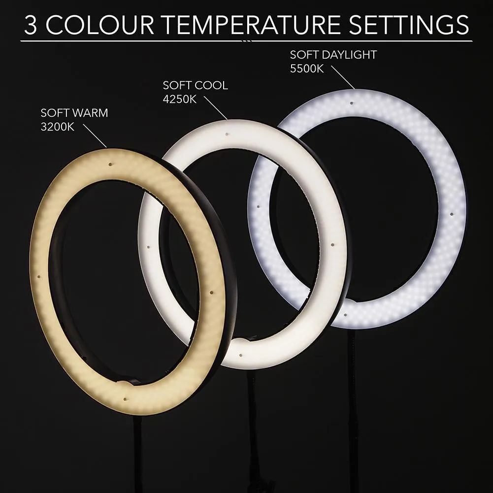 Ring Light Kit & 13" LED Light Panels - Spectrum Aurora Gold Luxe II