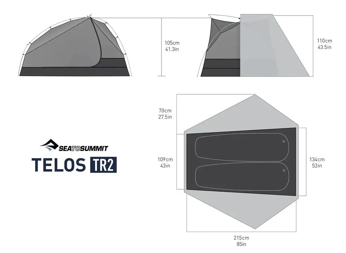 Sea to Summit | Telos Bikepacking TR2 - Two Person Freestanding Tent