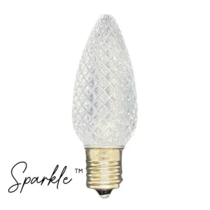 Sparkle™ C9 Sun Warm White Faceted SMD Bulbs- Bags of 25