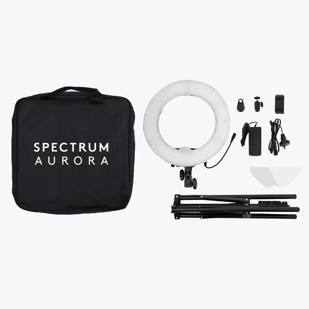 Spectrum Aurora 13" Mini Pearl III Complete Make Up & Beauty Studio Ring Lighting Kit - Bundle