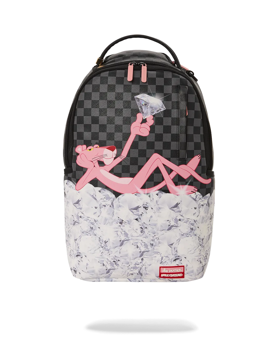 Sprayground Pink Panther Stacked Diamonds Backpack B5406