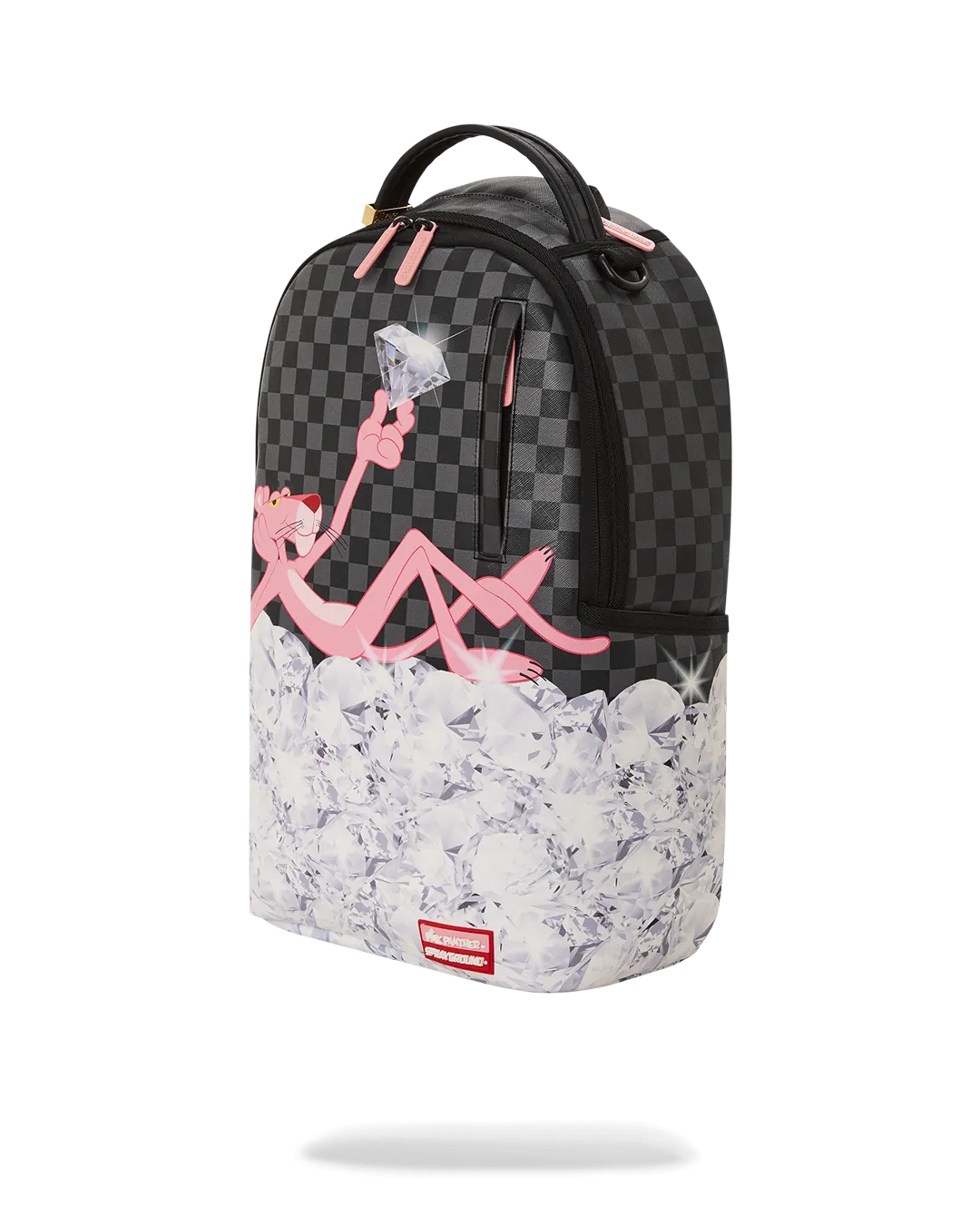 Sprayground Pink Panther Stacked Diamonds Backpack B5406