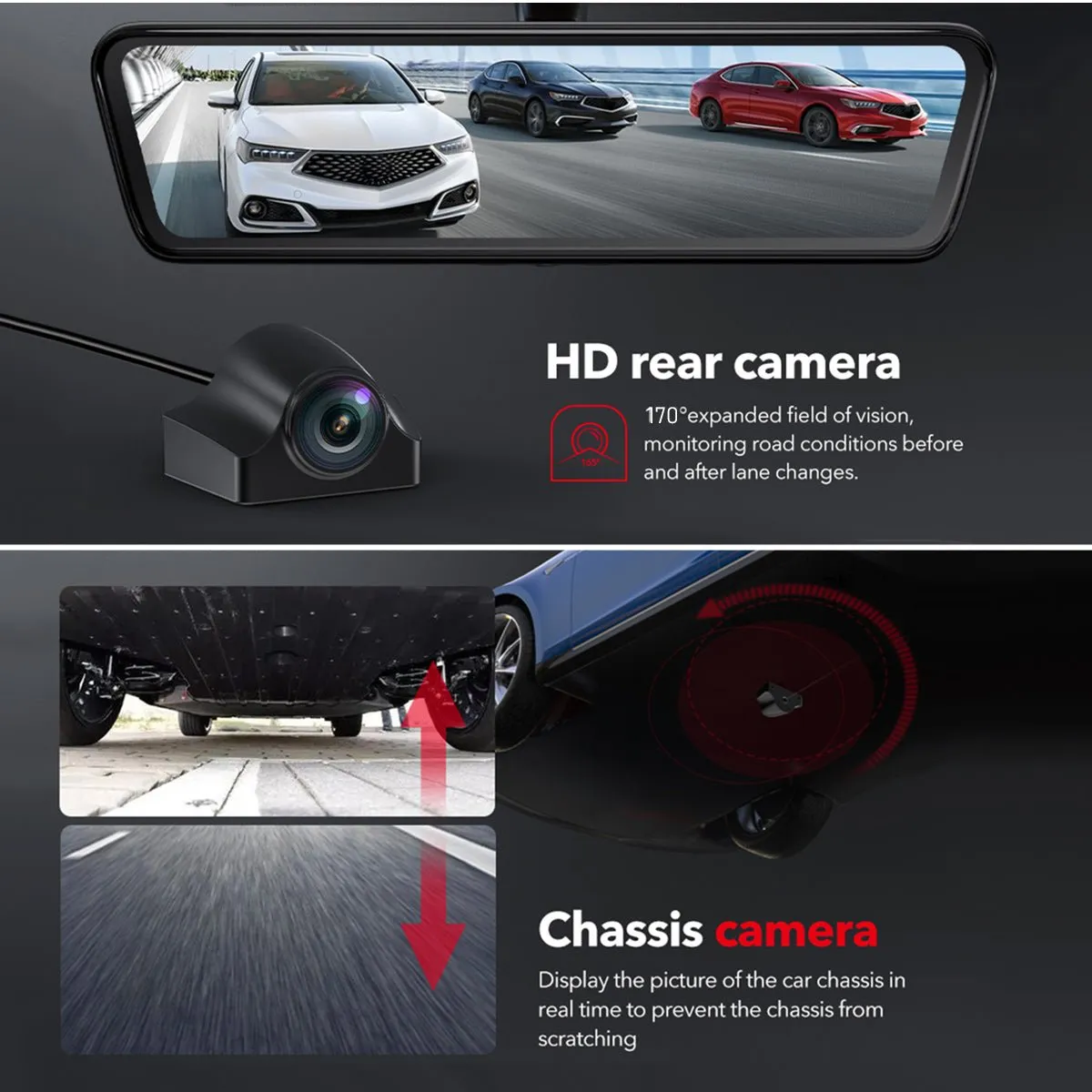 Streaming Rear View Mirror Camera for Tesla Model 3 / Y