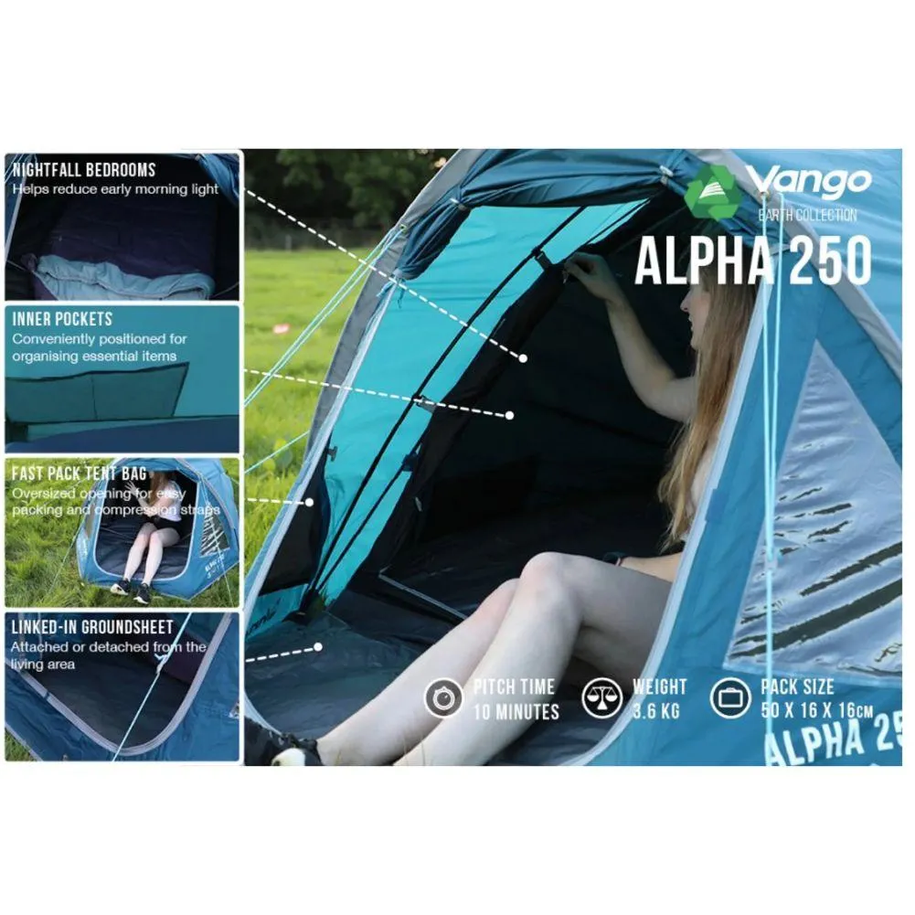 Vango Alpha 250 Tent - 2 Man Tent