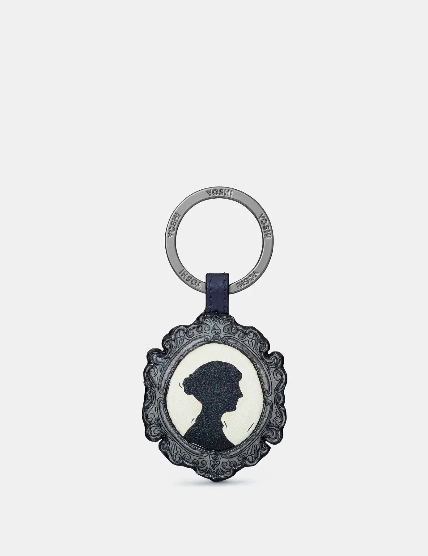 Warm Grey  Yoshi Jane Austen Silhouette Keyring