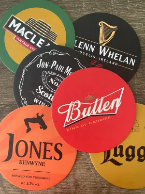 Wednesday Beer Mats Mk2 (Set of 6)