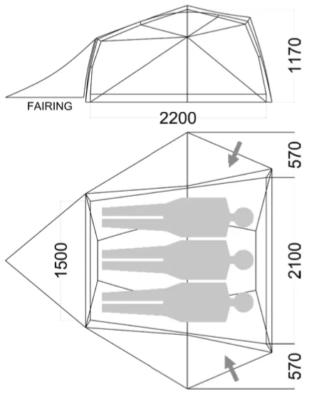 Wilderness Equipment Space-3 Hiking Tent (3 person) Hire