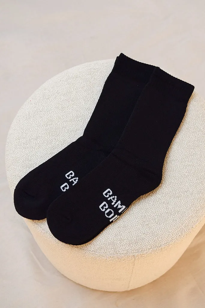 Women's Thick Bamboo Socks 2 Pack - Black