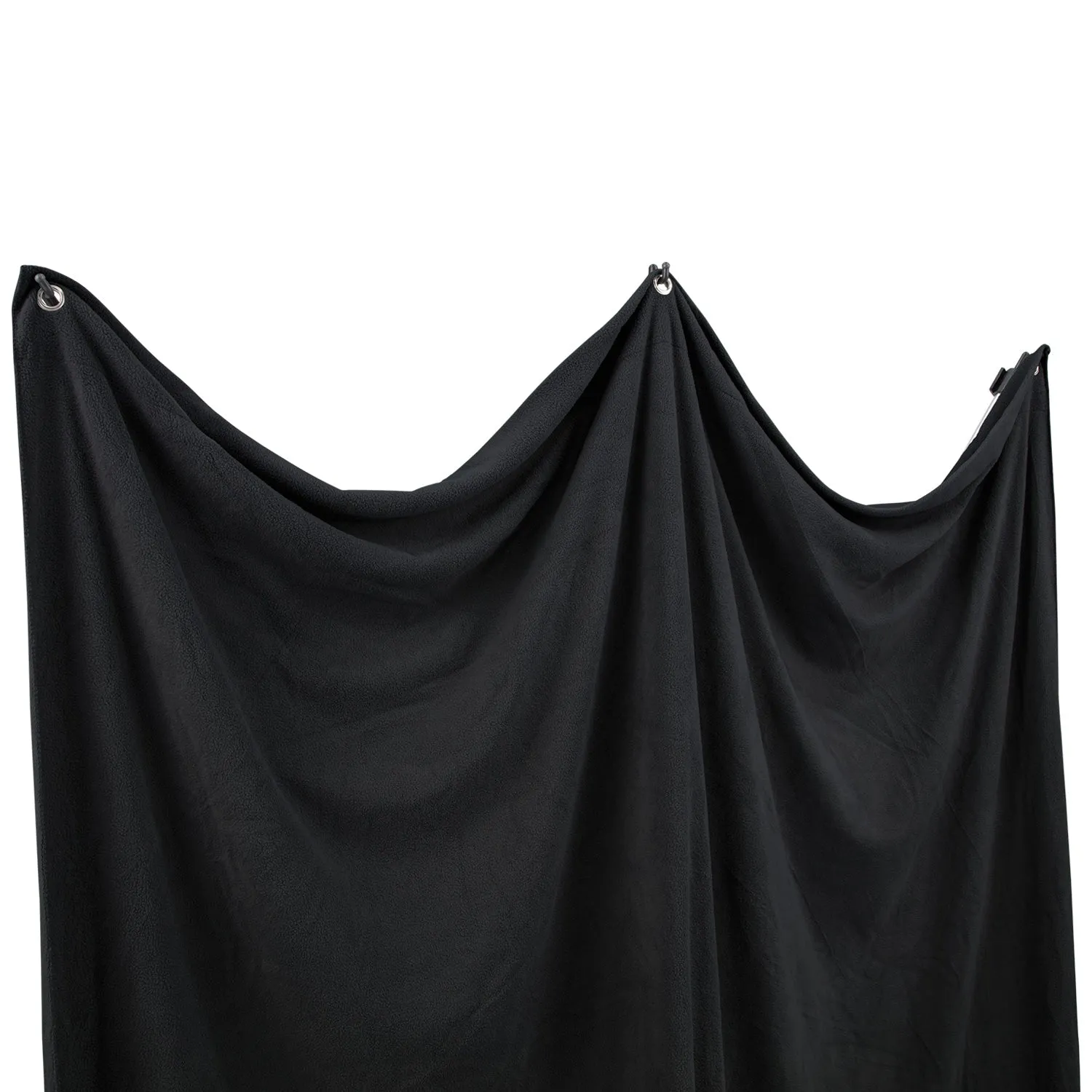 X-Drop Pro Wrinkle-Resistant Backdrop Kit - Rich Black (8' x 8')